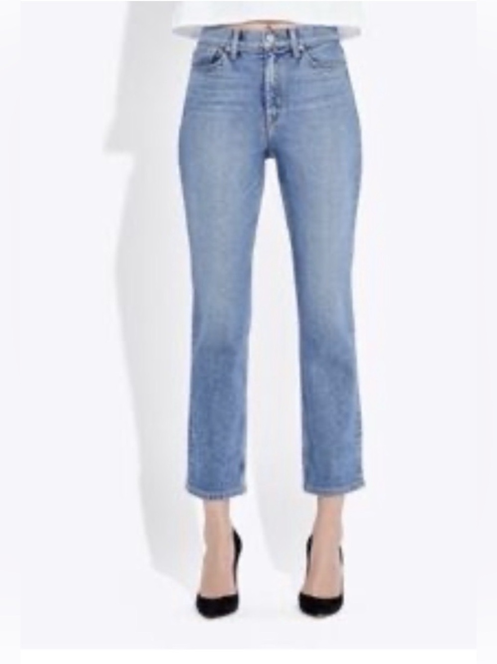 AYR • The Empire Straight Leg Jeans in Aquarius blue Size 25 Like New